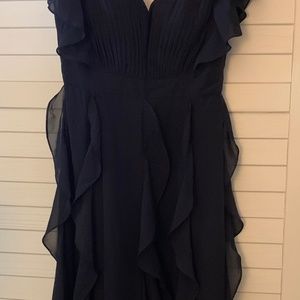 Navy blue bridal dress